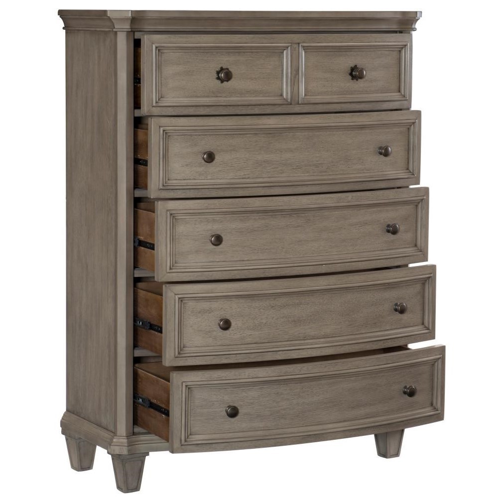 Homelegance Vermillion Transitional 5Drawer Chest A1 Furniture